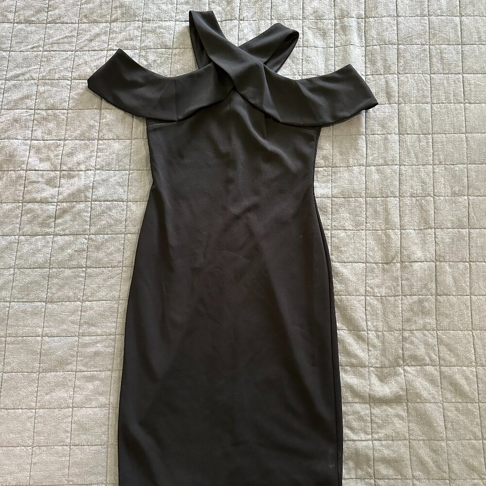 Rachel Roy Black Midi Dress